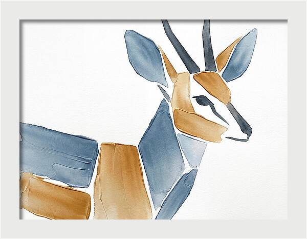 Grysbok In Minimalist Style