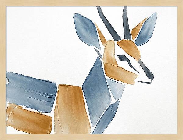 Grysbok In Minimalist Style