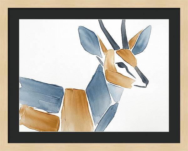 Grysbok In Minimalist Style
