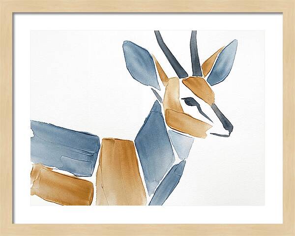 Grysbok In Minimalist Style