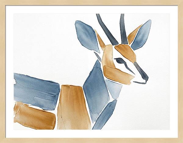 Grysbok In Minimalist Style