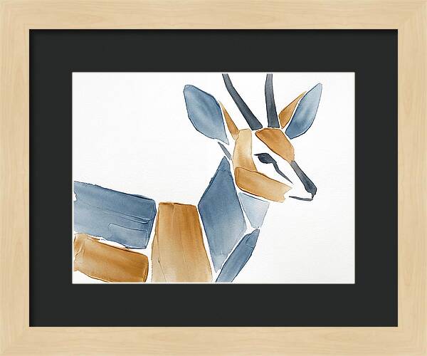 Grysbok In Minimalist Style