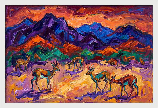 Grysbok In Vibrant Landscape