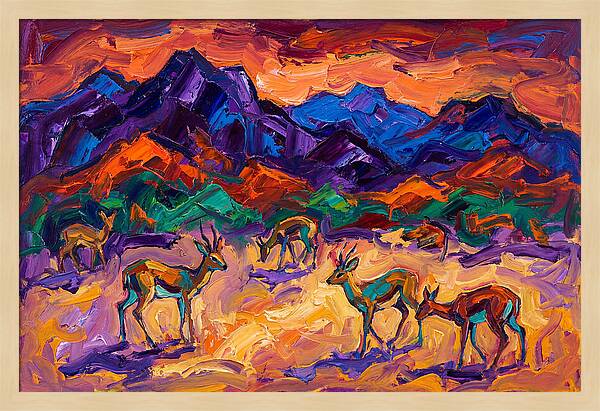 Grysbok In Vibrant Landscape