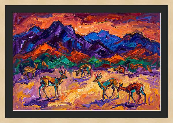 Grysbok In Vibrant Landscape