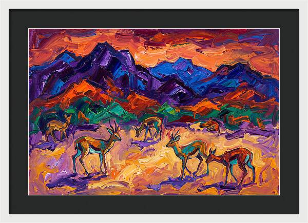 Grysbok In Vibrant Landscape