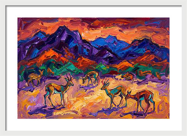 Grysbok In Vibrant Landscape