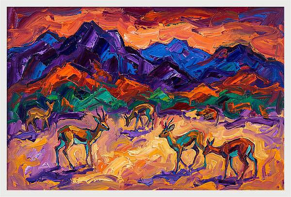Grysbok In Vibrant Landscape