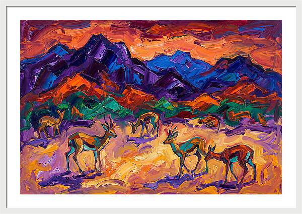 Grysbok In Vibrant Landscape