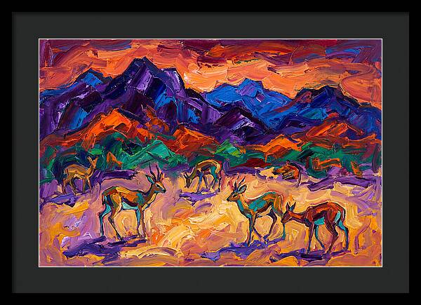 Grysbok In Vibrant Landscape