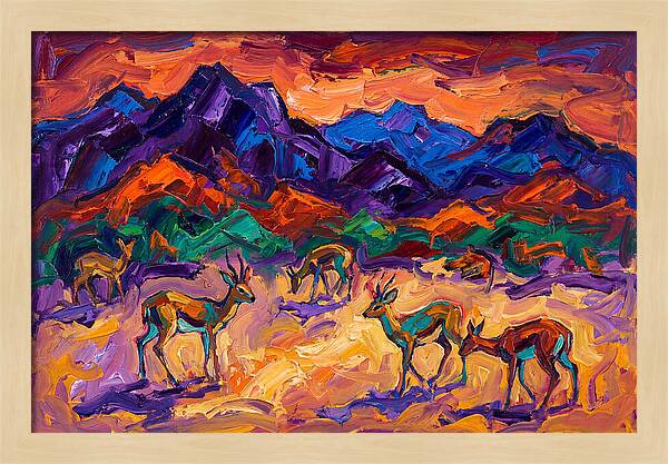 Grysbok In Vibrant Landscape