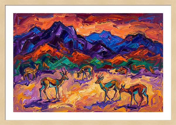 Grysbok In Vibrant Landscape