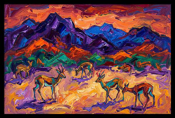 Grysbok In Vibrant Landscape