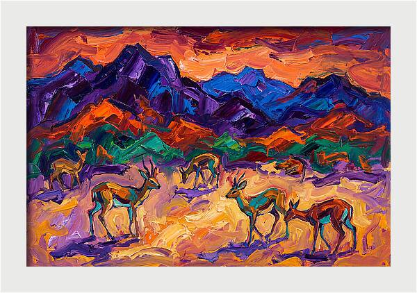 Grysbok In Vibrant Landscape