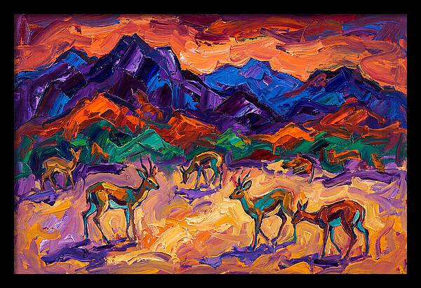 Grysbok In Vibrant Landscape