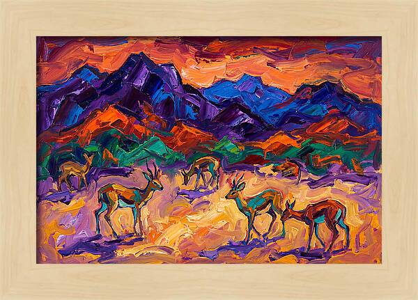 Grysbok In Vibrant Landscape