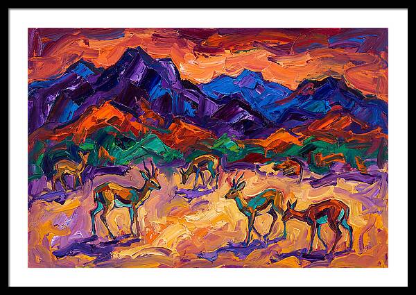 Grysbok In Vibrant Landscape