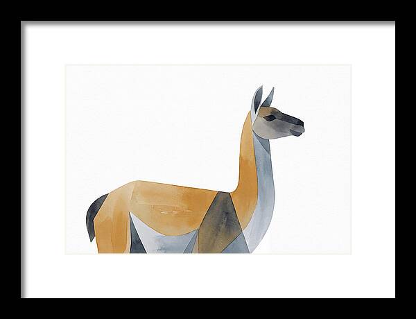 Guanaco In Minimalist Style