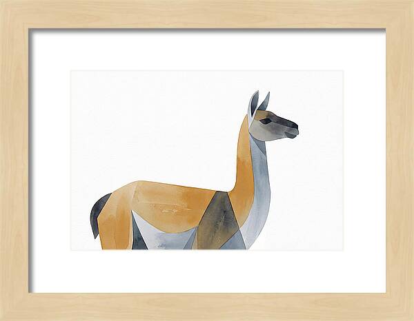 Guanaco In Minimalist Style