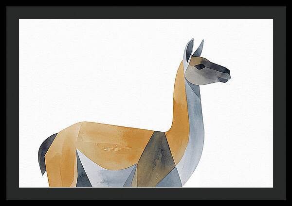 Guanaco In Minimalist Style