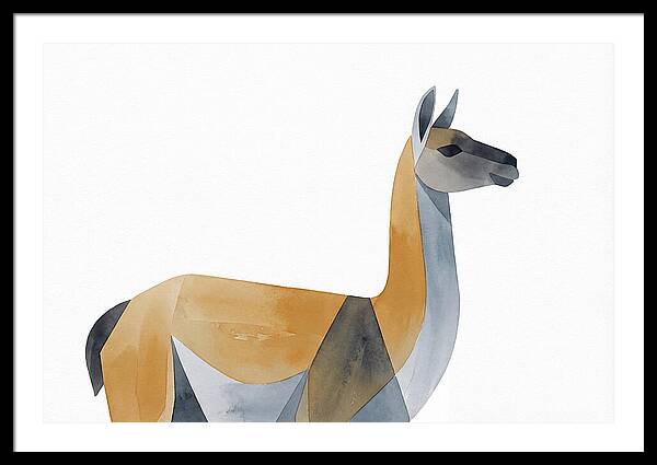 Guanaco In Minimalist Style