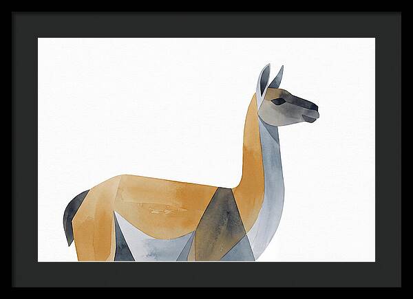 Guanaco In Minimalist Style