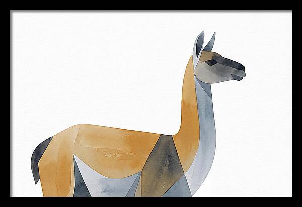 Guanaco In Minimalist Style