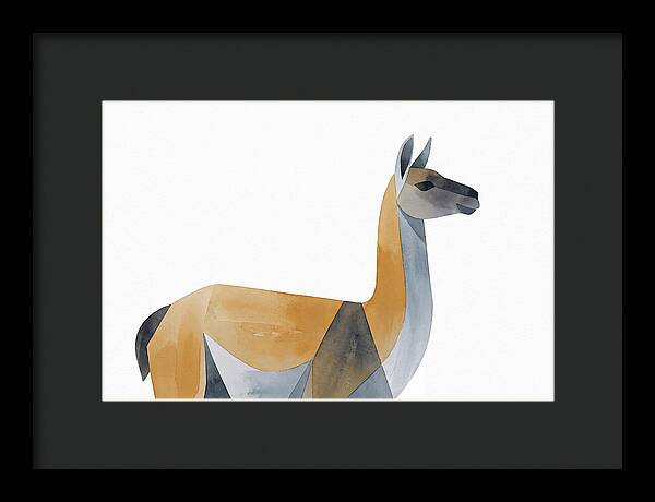 Guanaco In Minimalist Style