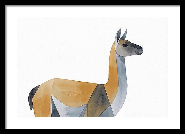 Guanaco In Minimalist Style