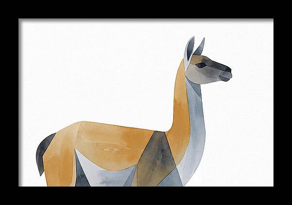 Guanaco In Minimalist Style