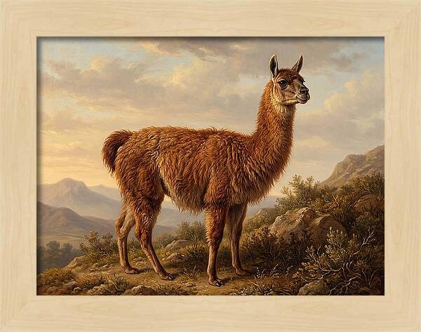 Guanaco In Natural Habitat