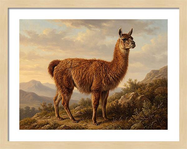 Guanaco In Natural Habitat