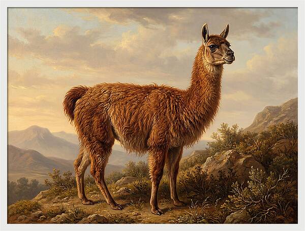 Guanaco In Natural Habitat
