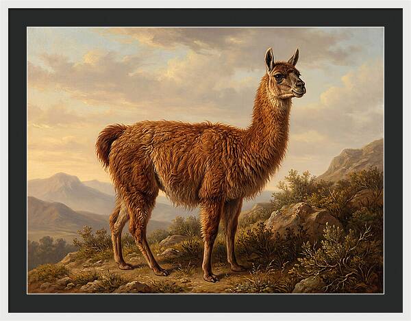 Guanaco In Natural Habitat