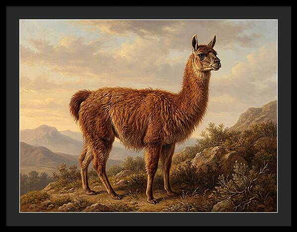 Guanaco In Natural Habitat