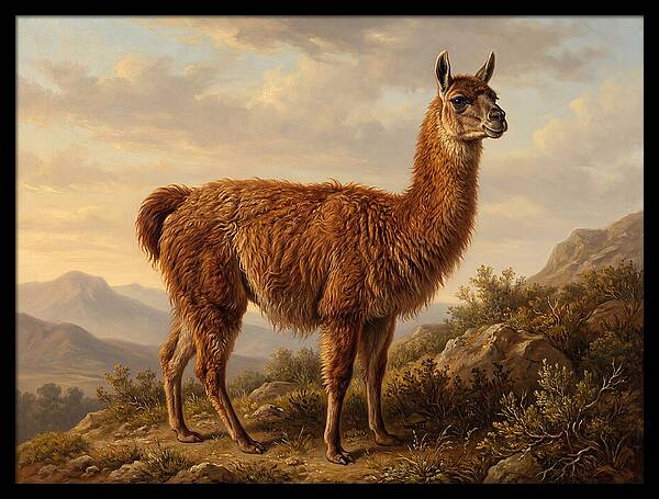 Guanaco In Natural Habitat