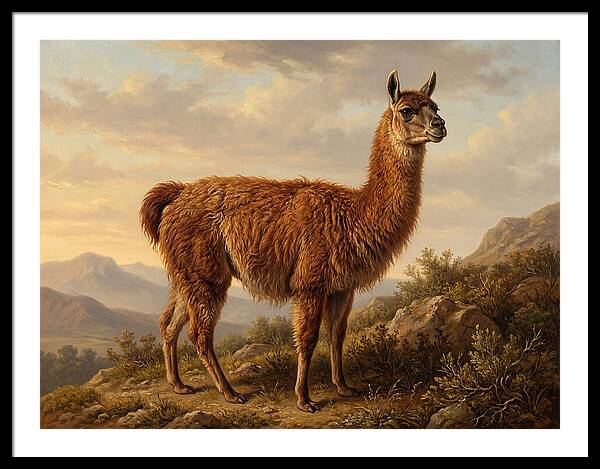Guanaco In Natural Habitat