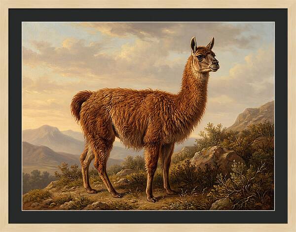 Guanaco In Natural Habitat
