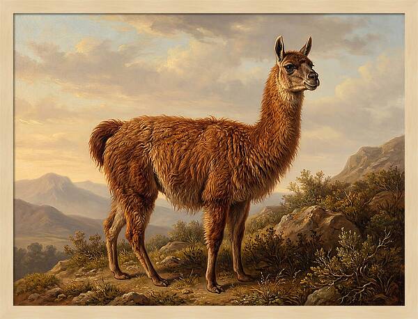 Guanaco In Natural Habitat