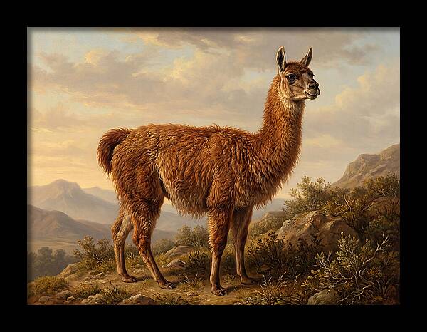 Guanaco In Natural Habitat