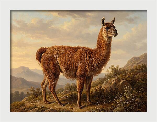 Guanaco In Natural Habitat