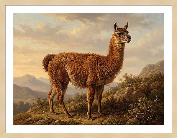 Guanaco In Natural Habitat