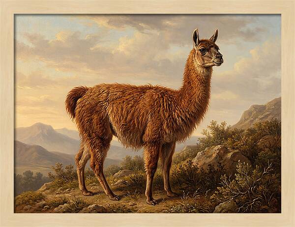Guanaco In Natural Habitat