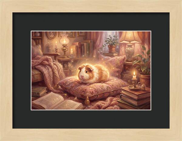 Guinea Pig In Cozy Setting