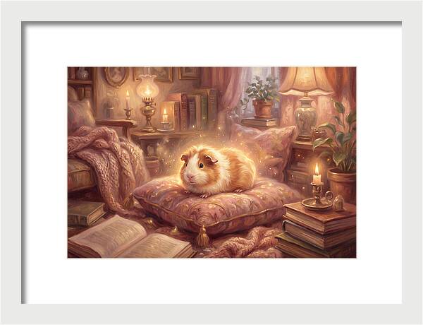 Guinea Pig In Cozy Setting