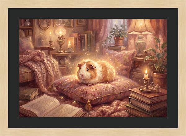 Guinea Pig In Cozy Setting