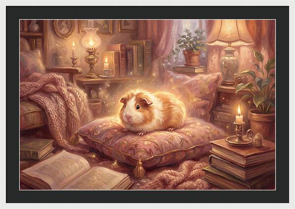 Guinea Pig In Cozy Setting