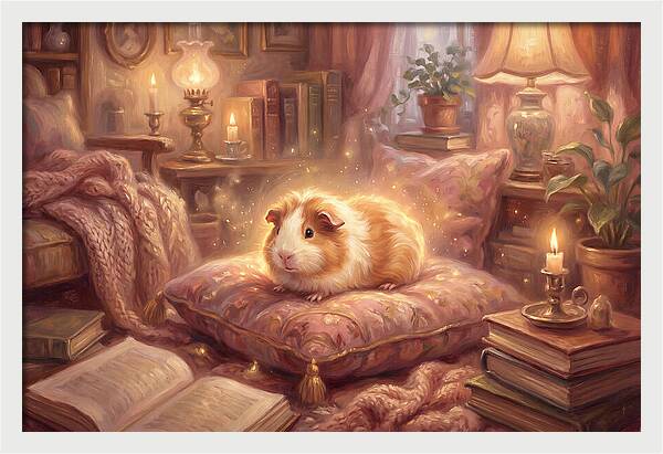Guinea Pig In Cozy Setting