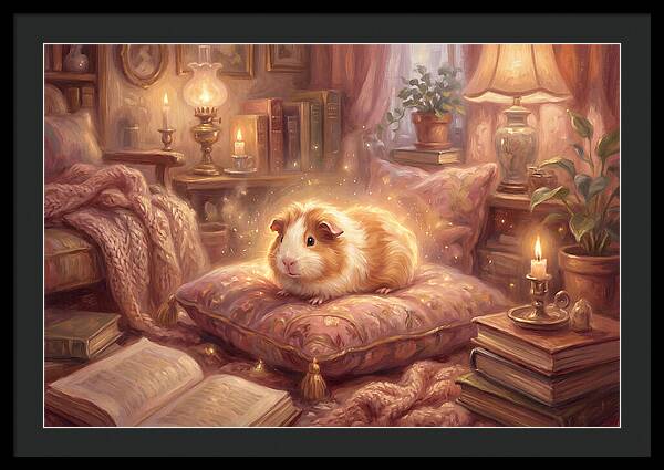 Guinea Pig In Cozy Setting