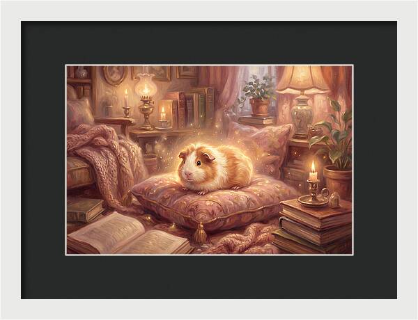 Guinea Pig In Cozy Setting